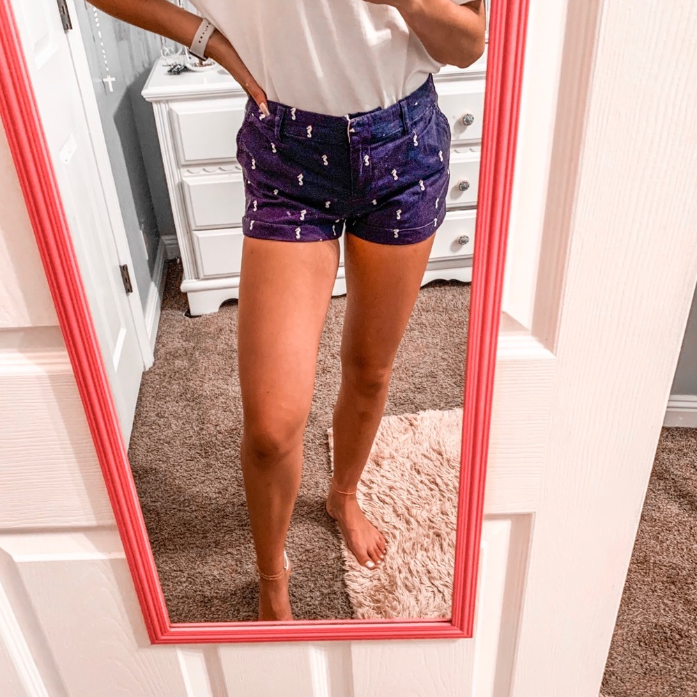 Blue Seahorse Shorts